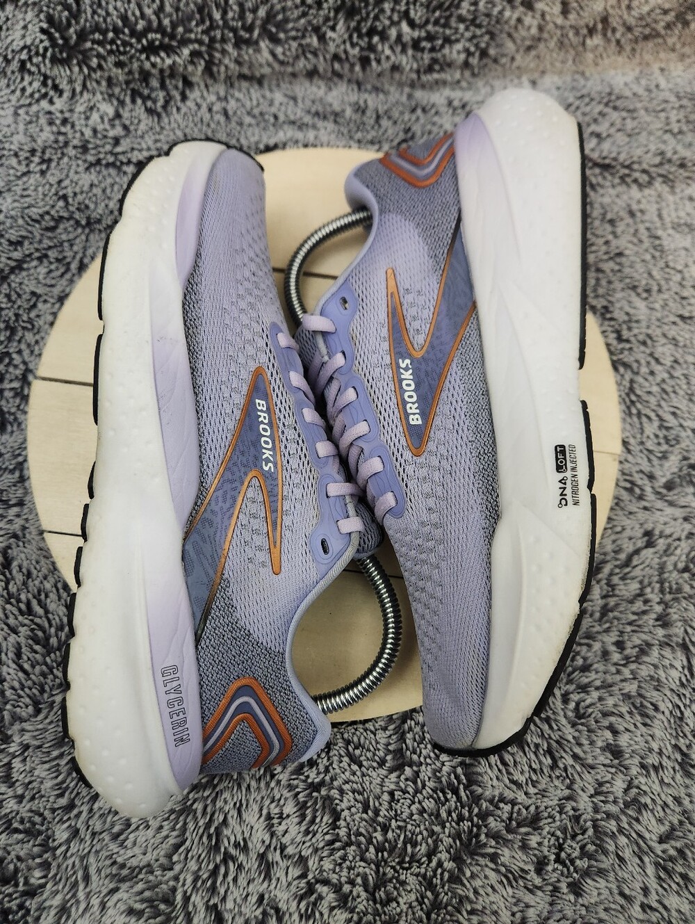 Brooks Glycerin GTS 21 Women's Size 9 Purple Running Shoes Sneakers - Picture 4 of 8